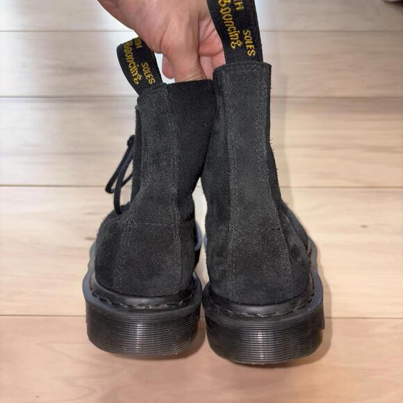 Dr Martens Vintage Made In England Black CF Stead Leather Boots Mens Size 7 - Picture 7 of 9